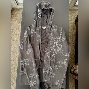 Gray hoodie with Y2K Design